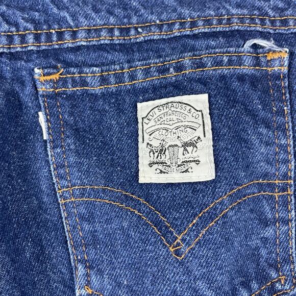 Vintage Levis Jeans Womens 28x27 Medium Wash White Tab Two Horse Patch 80s - Picture 14 of 16